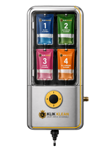 Klik Klean dispenser in Stainless